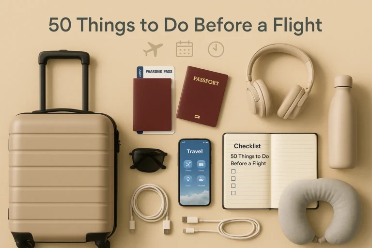 50 Things to Do Before a Flight in 2025 to Make Travel Stress-Free