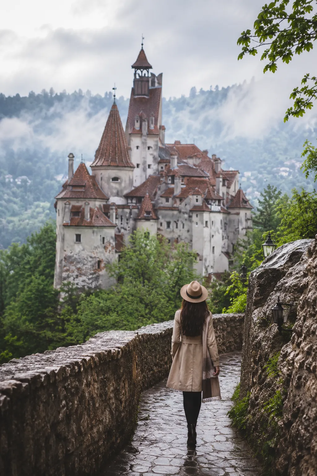 Transylvania Romania budget travel destination with castle and mountain scenery