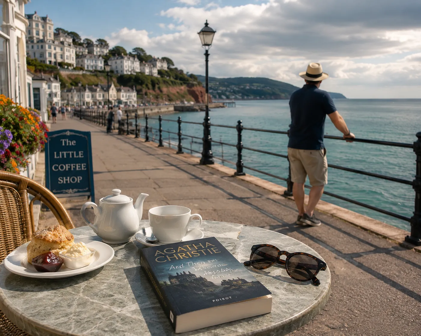 Torquay beach vacation for mystery readers and book lovers.