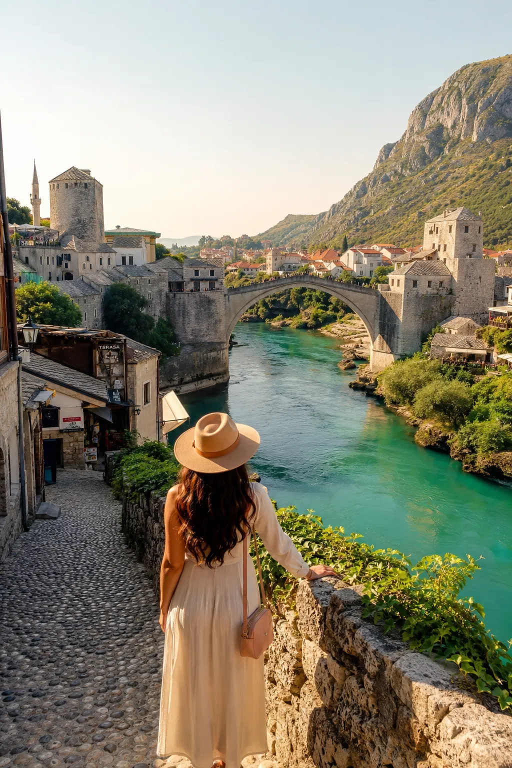 Mostar Bosnia budget-friendly European travel destination with stone bridge