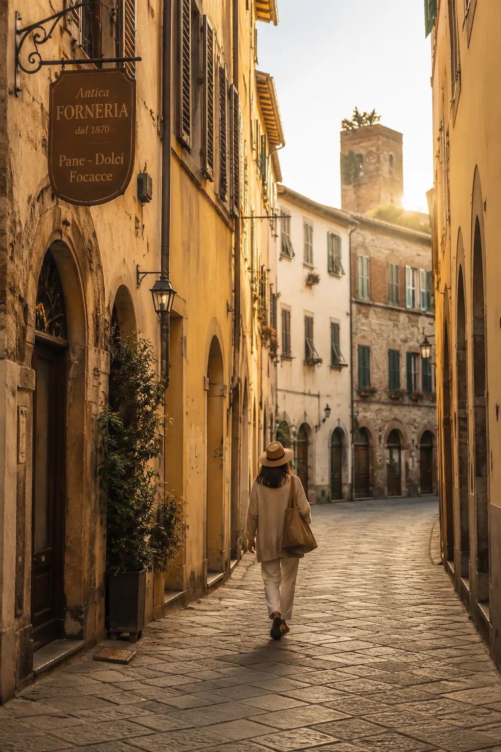 Final morning walk in Lucca Tuscany after one week of slow travel in Italy.