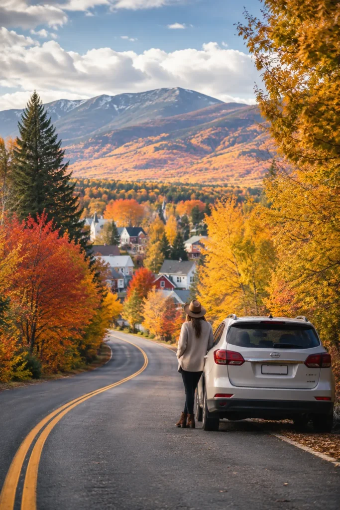 Best fall travel destinations with colorful foliage, cozy towns, and scenic road trips
