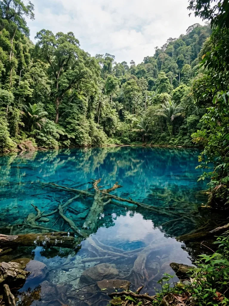 Paisu Pok Lake In Banggai: Bluest Lake In Indonesia